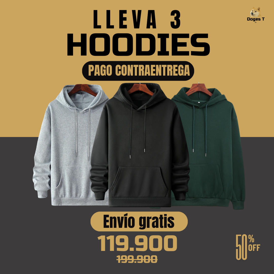 3 Hoodies Combo