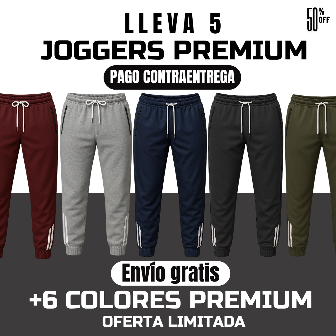 5 Joggers Premium Lotto T® Deluxe