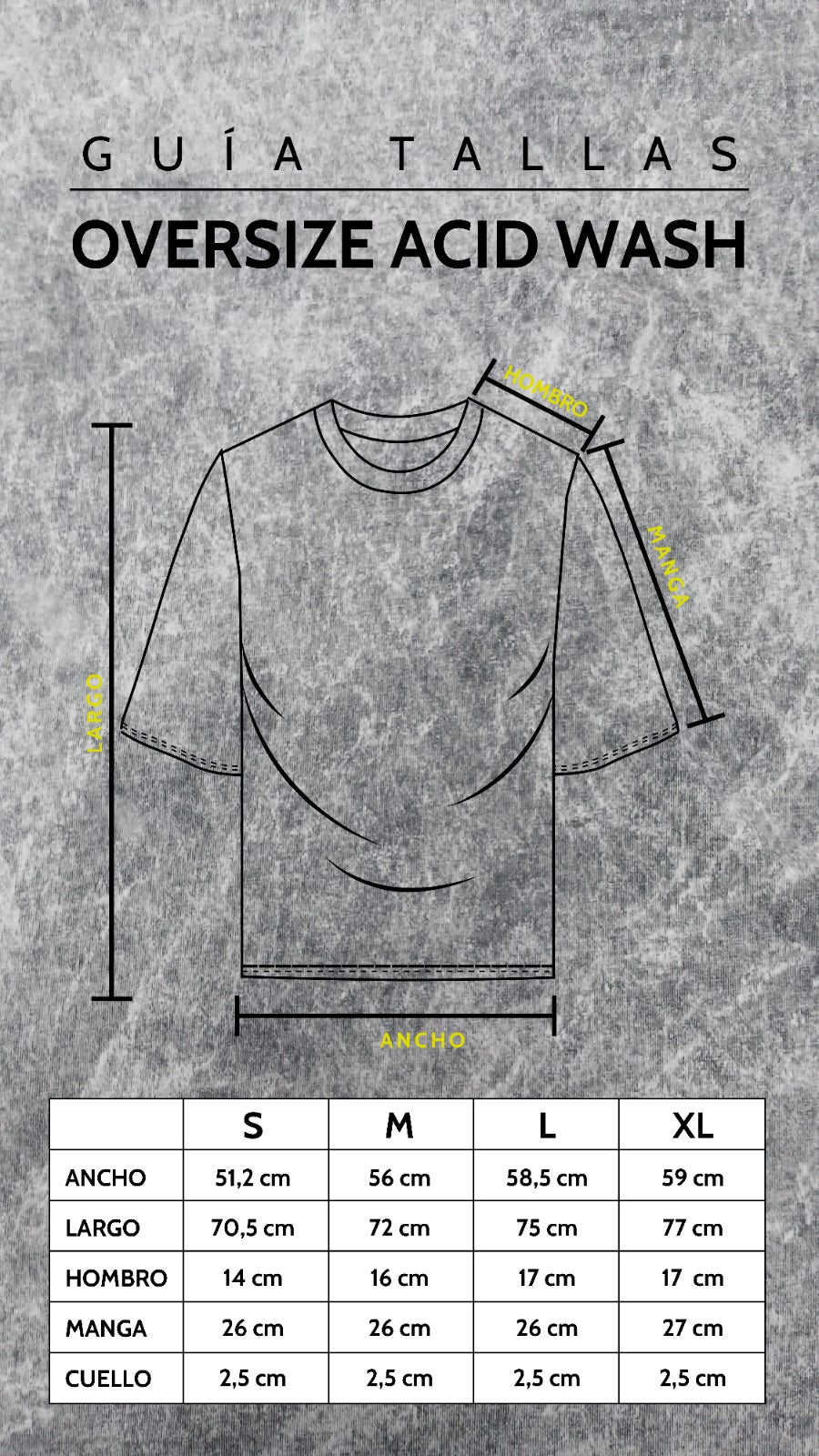 3 Camisetas Oversized Acid Wash Premium