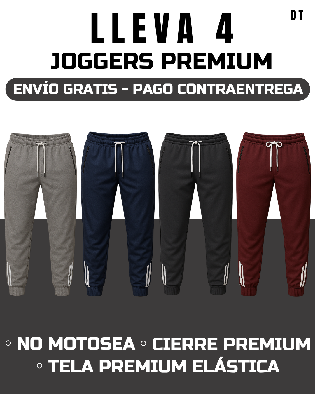 4 Joggers Premium Lotto T® Deluxe