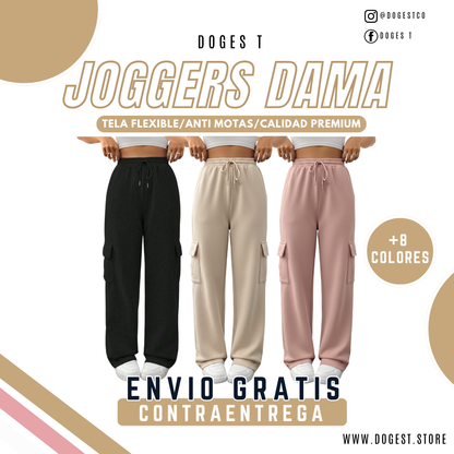 3 Joggers Cargo Baggy Dama