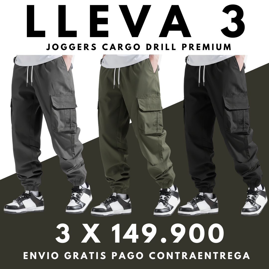 Joggers Cargo Drill Premium
