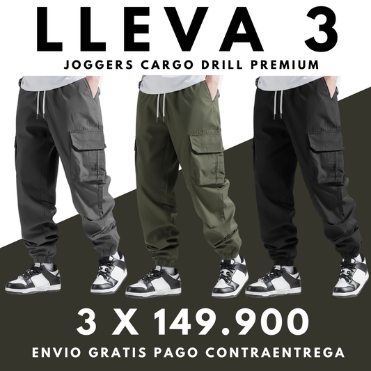 Joggers Cargo Drill Premium