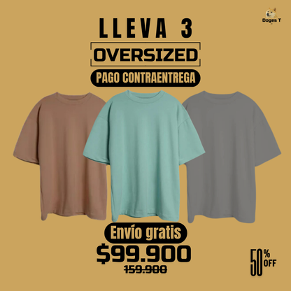 3 Camisetas Oversized