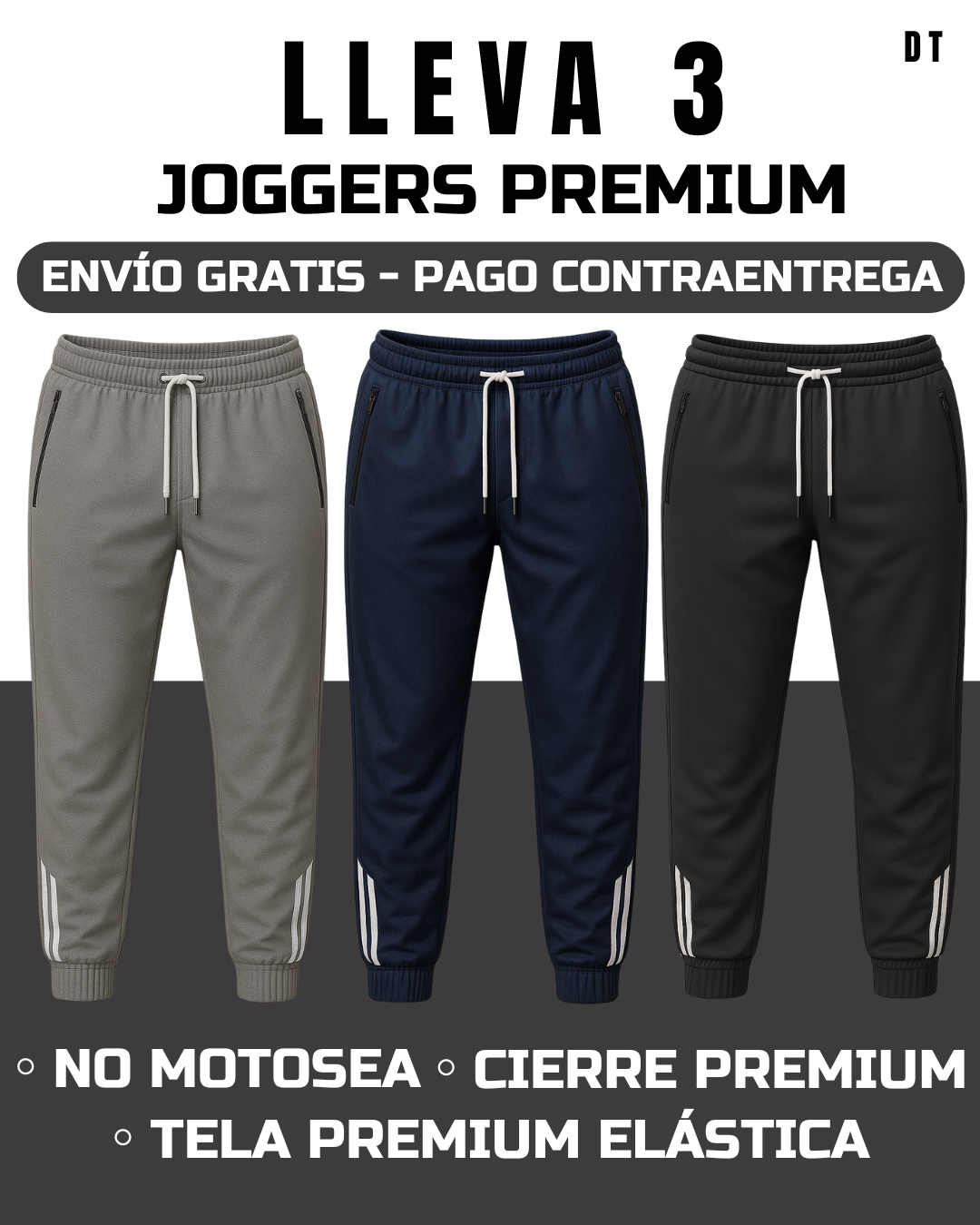 3 Joggers Premium Lotto T® Deluxe
