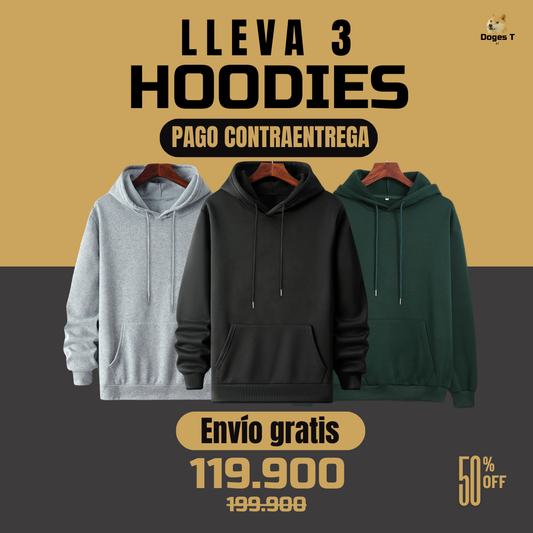 3 Hoodies Combo