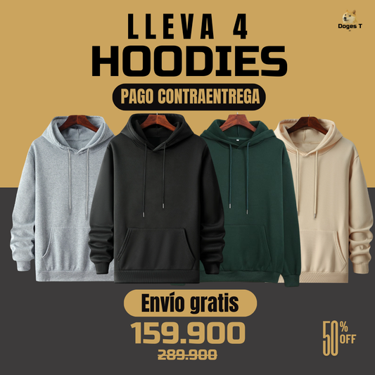 4 Hoodies Combo