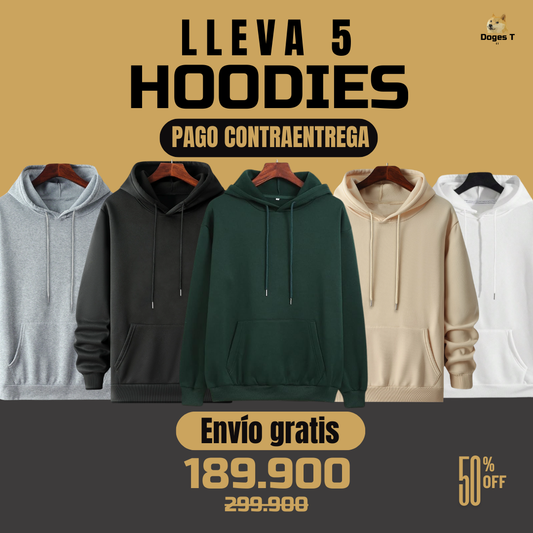 5 Hoodies Combo