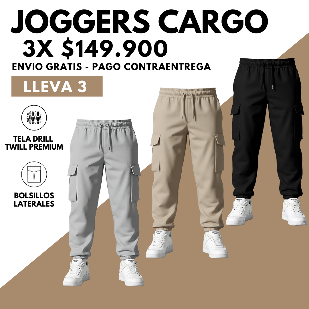 Joggers Cargo Drill Premium