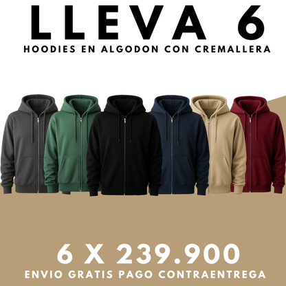 6 Chaquetas Hoodie Premium