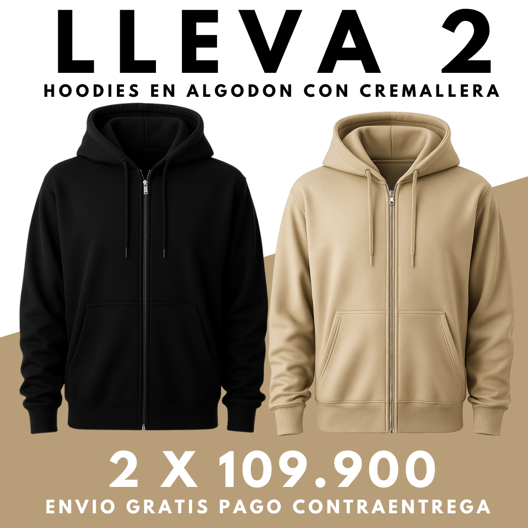 2 Chaquetas Hoodie Premium