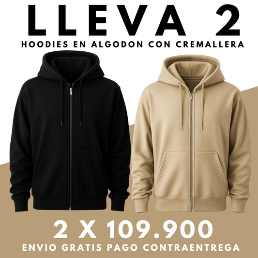 2 Chaquetas Hoodie Premium