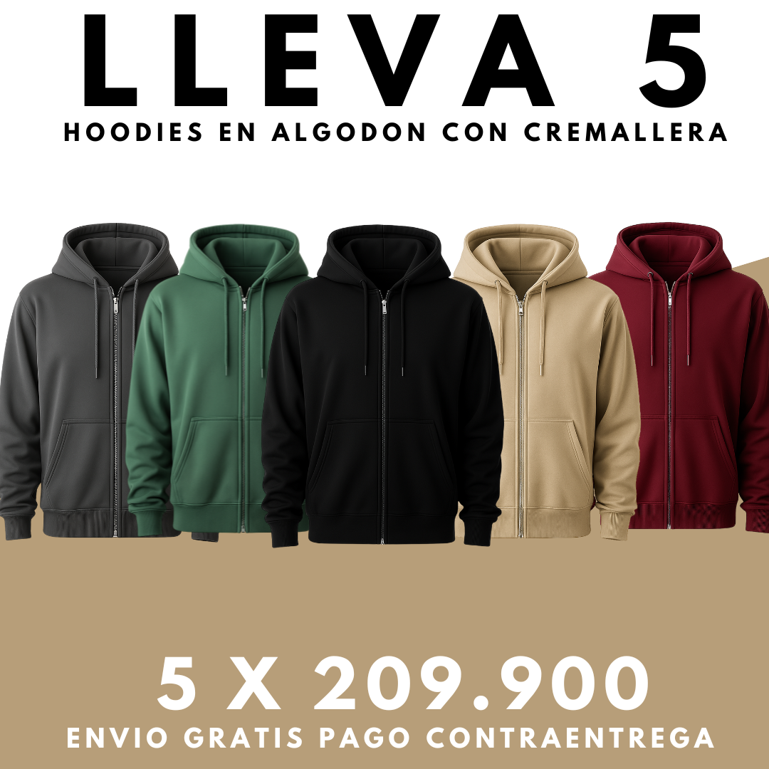 5 Chaquetas Hoodie Premium