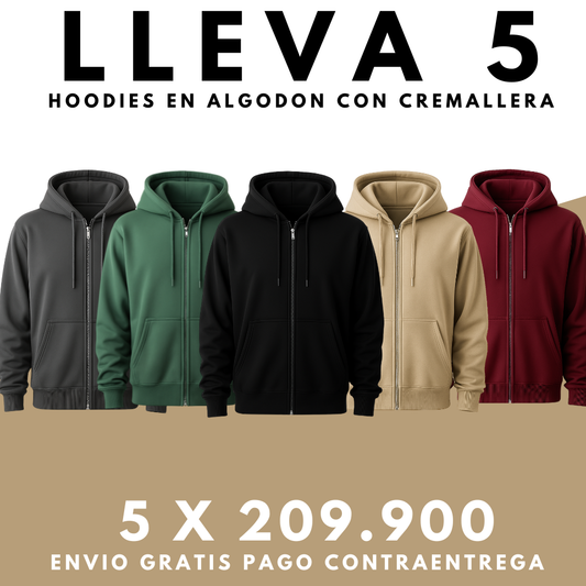 5 Chaquetas Hoodie Premium