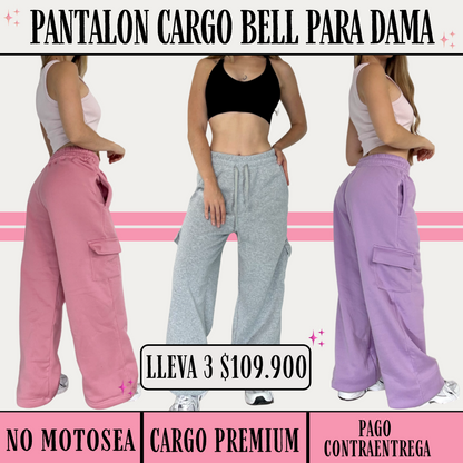 3 Pantalones Cargo Bell Linea Premium