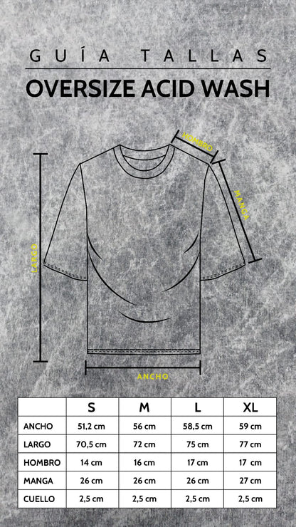 3 Camisetas Oversized Acid Wash Premium