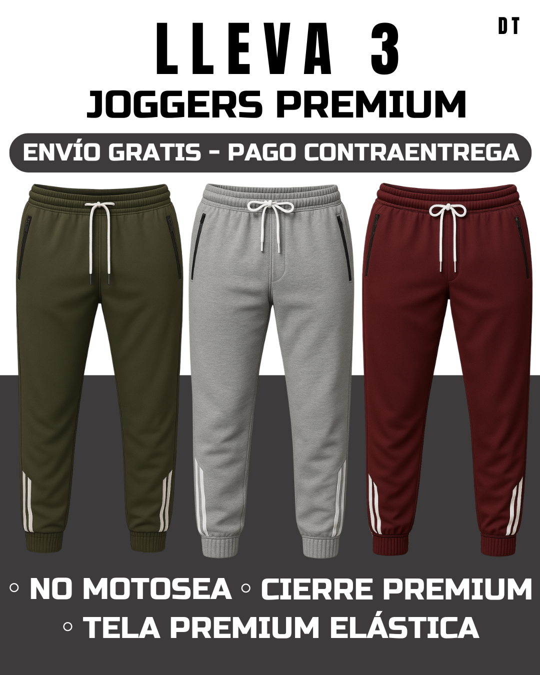 3 Joggers Premium Lotto T® Deluxe