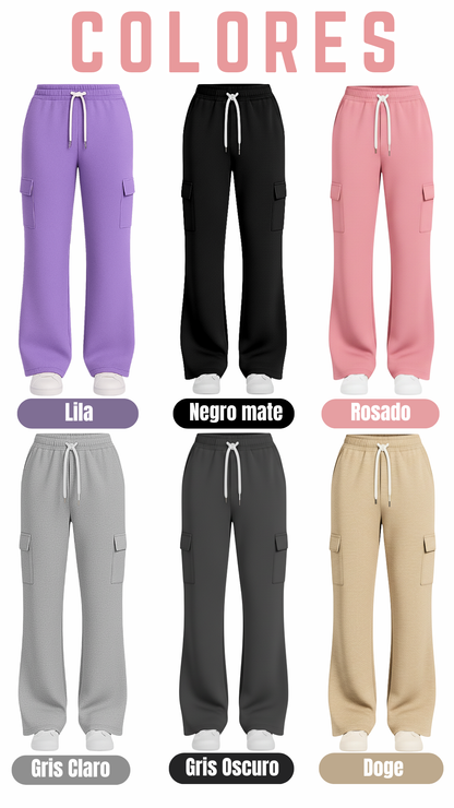 3 Joggers Cargo Baggy Dama